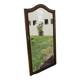 Wooden mirror door