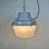 Grey Industrial Cast Aluminium Pendant Lamp, 1980s