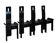 Chaises modernistes par Edoardo Landi pour Nikol, set de 4