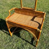 Bamboo and rattan dressing table
