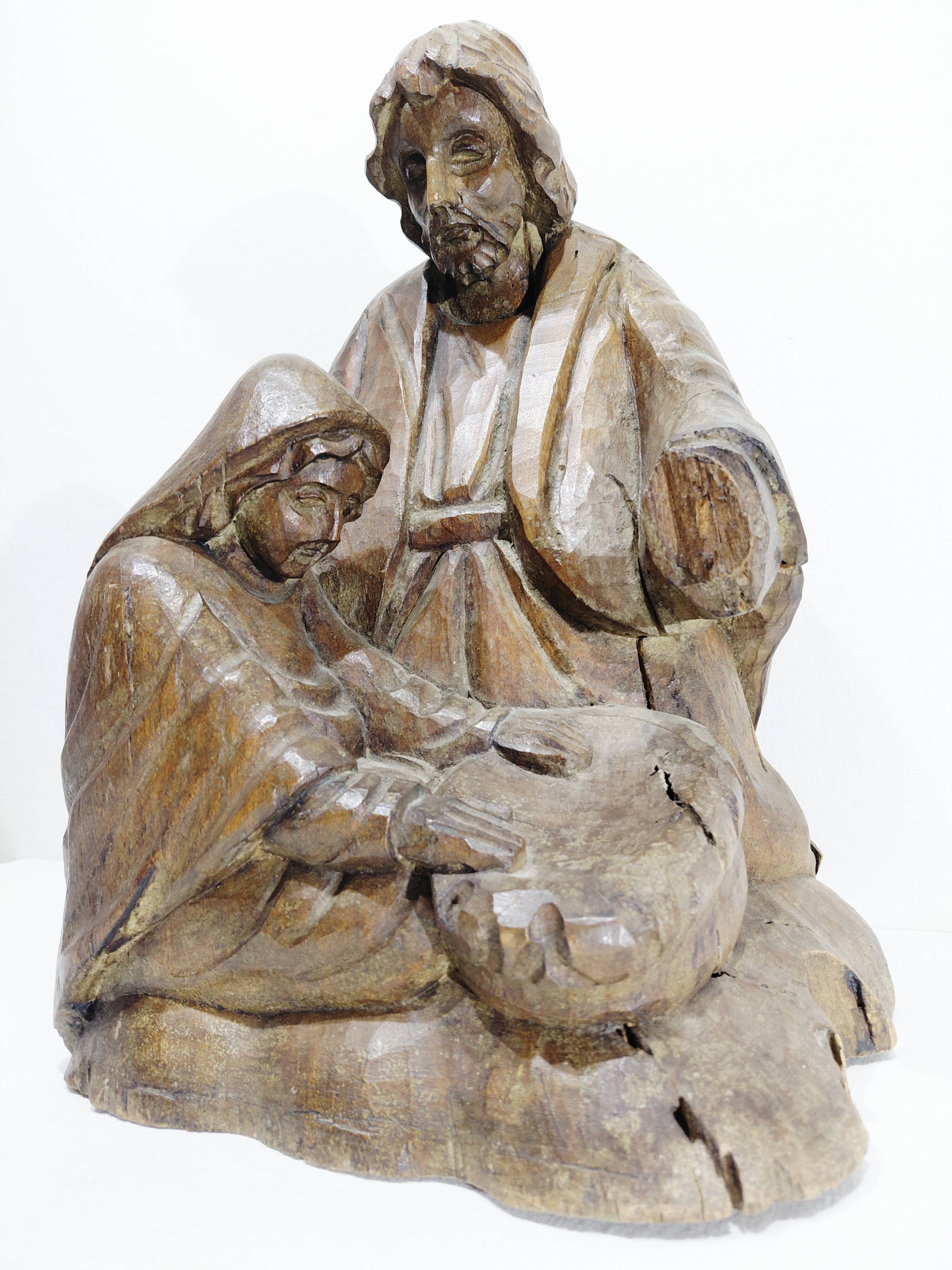 RELIGIOUS STATUE - JOSEPH AND MARY