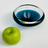 Scandinavian blue sommerso glass catchall – vintage design from the 1960s.