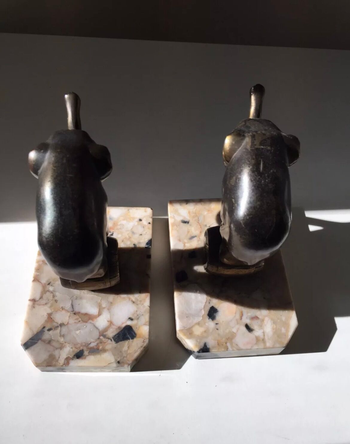 Pair of Franjou Art Deco Elephant Bookends