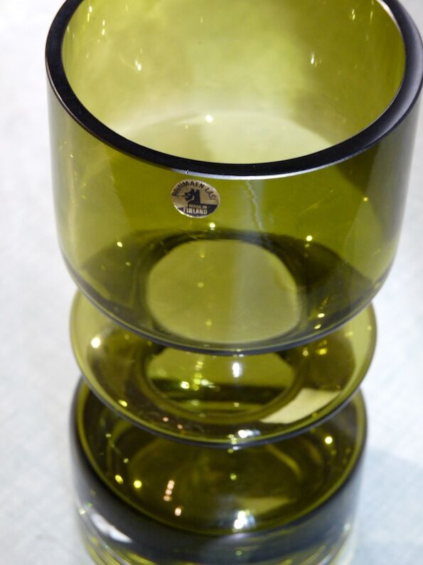 Finnish glass vase "riihimaen" design Tynell, Still & Aladin