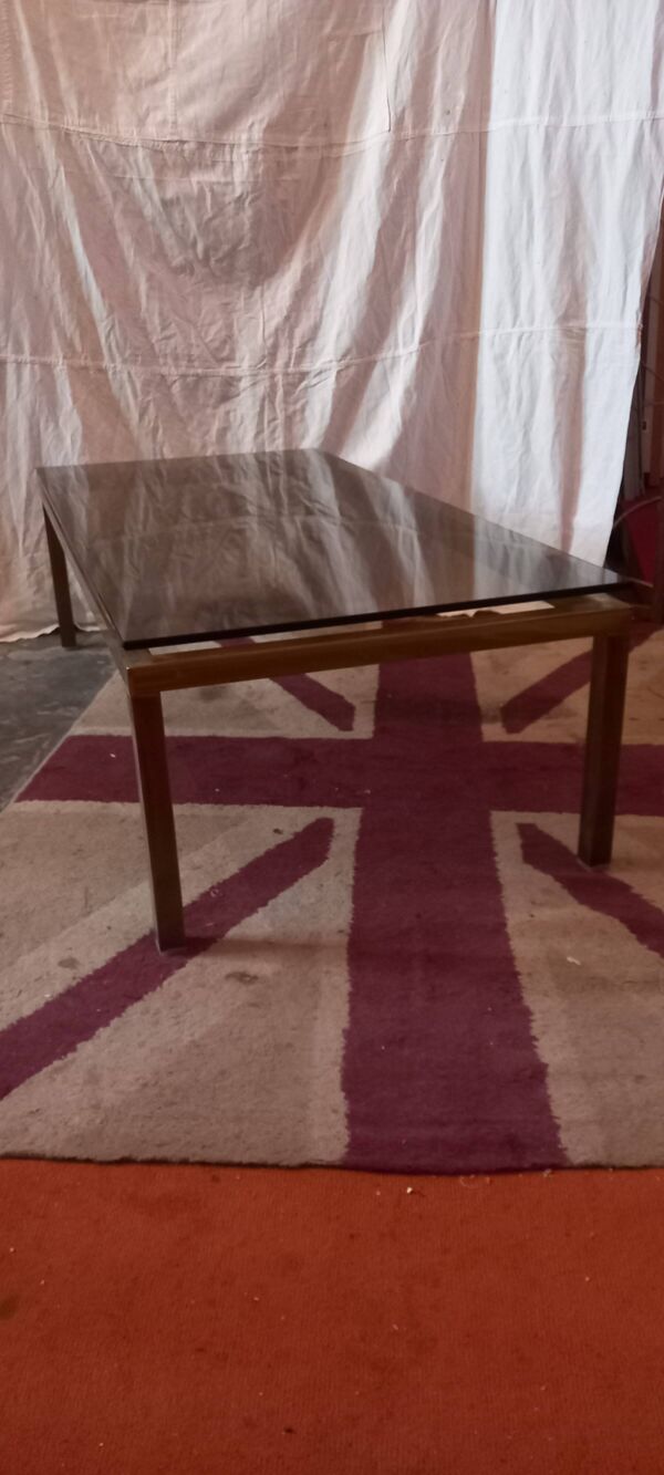 Table basse en laiton de la Maison JANSEN