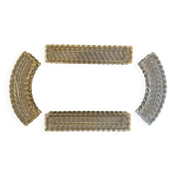 Baccarat signed modular centrepiece in solid crystal.