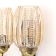 Pair of Graewe wall lights in brass and tinted glass, 1960s