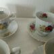 4 porcelain coffee cups on the theme of the 4 seasons