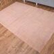 Tapis Anatolien Vintage Fait Main en Laine,Tons Rose Poudré & Beige 265x166