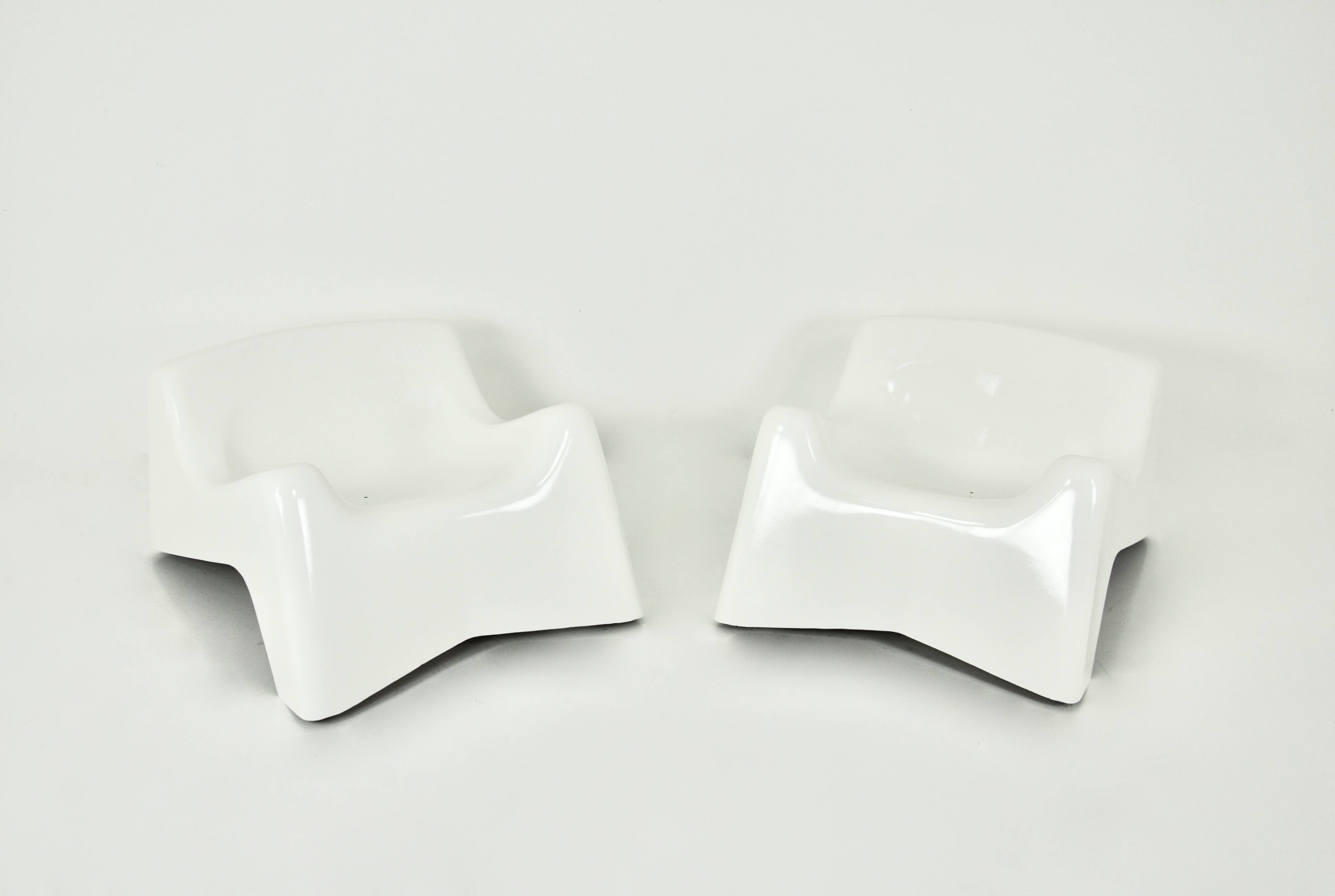 Fauteuils italiens, 1960s, ensemble de 2