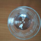 Lot de 6 verres cristal gravés