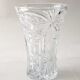 Carved crystal vase