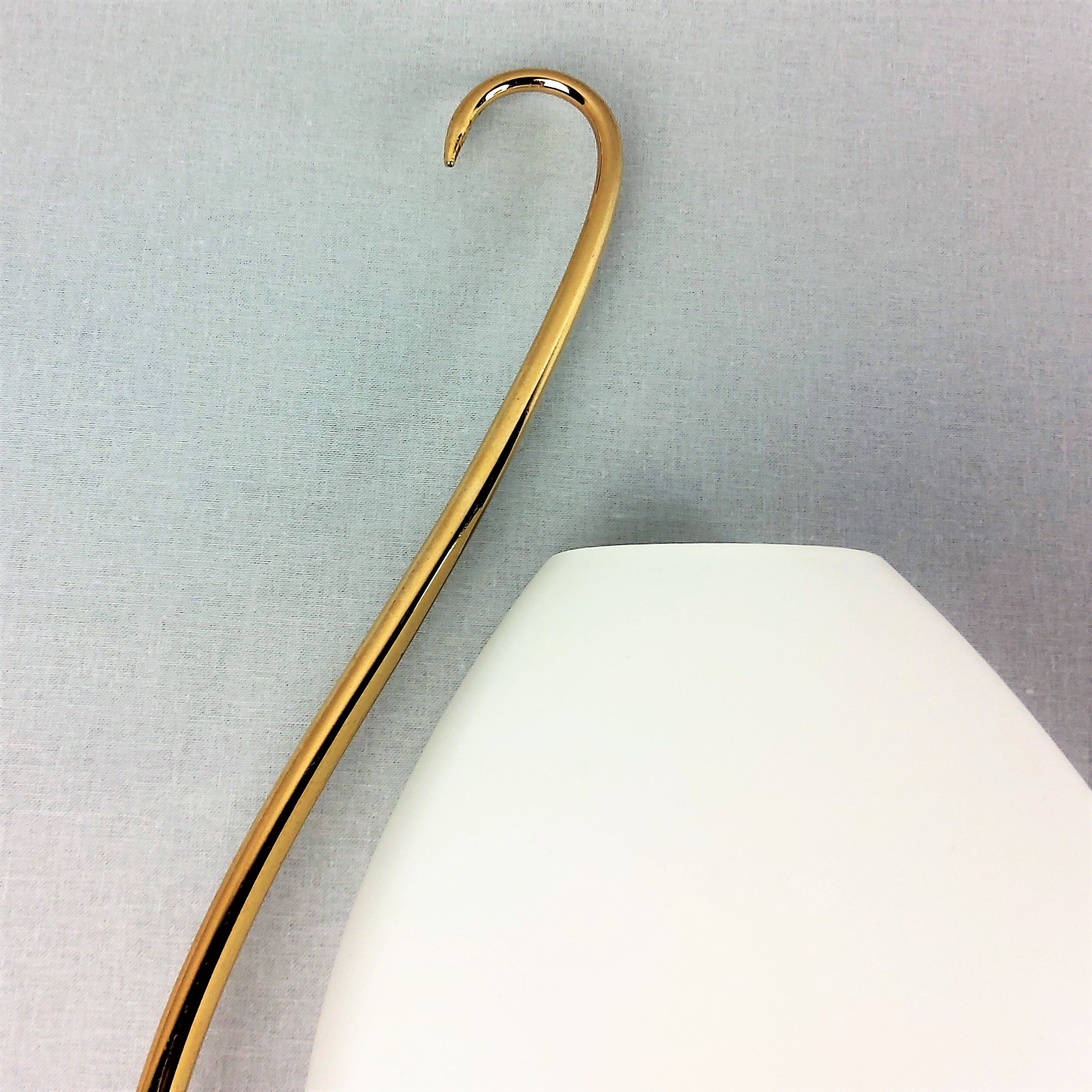 2 arlus opaline and brass lamps 1960