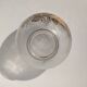 Frosted Glass Ball Vase with Golden Botanical Decoration — Signed Adat — Circa 1950