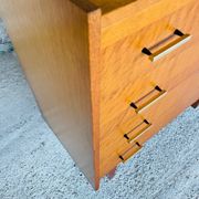 Vintage Scandinavian style oak chest of drawers circa 70's