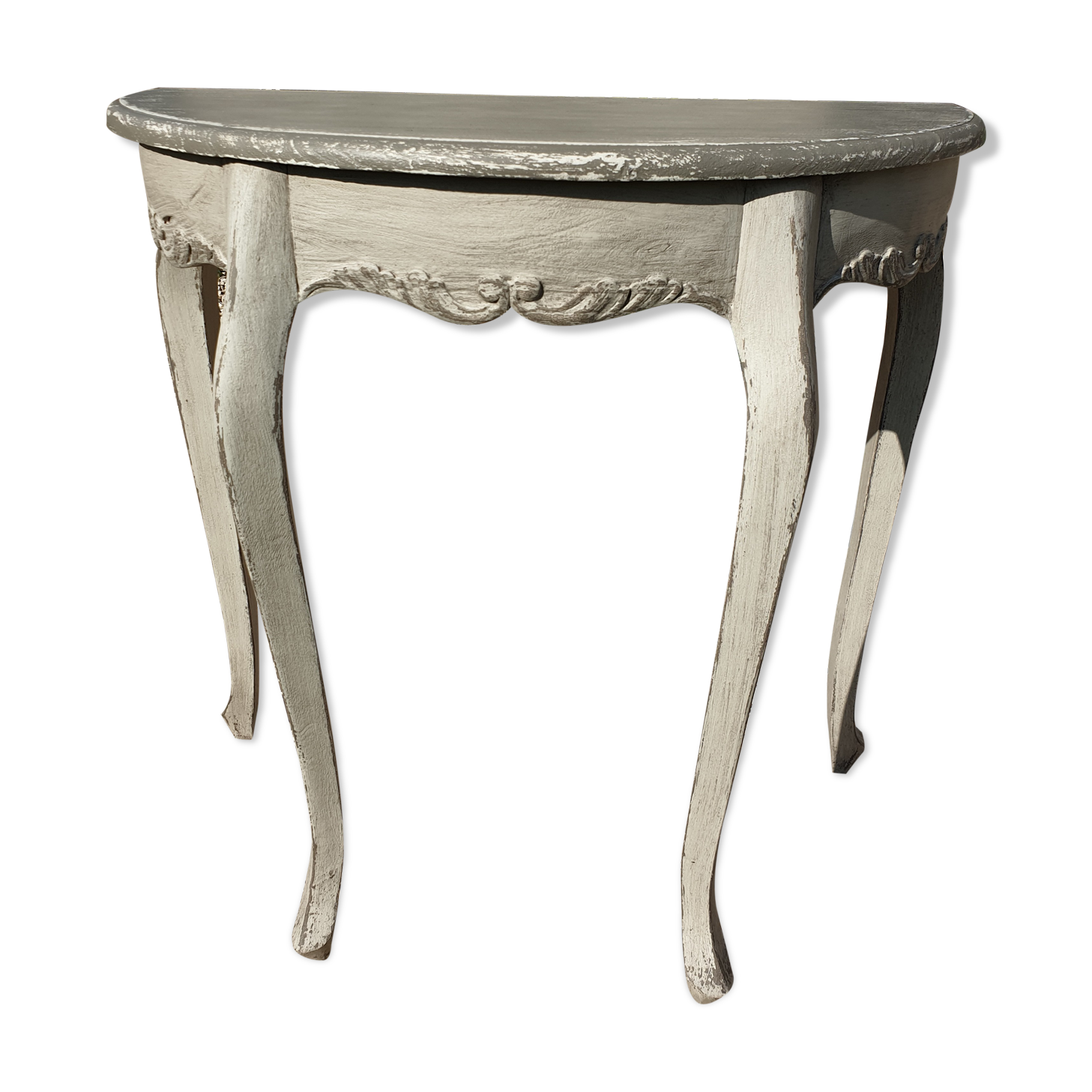 Console shabby chic patinée