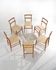 6 chaises de salle à manger Superleggera par Gio Ponti pour Cassina, années 1970.