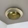 Unique Round Brass Wall Light in Gino Sarfatti Style, Italy 1950s