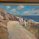 Original Swedish Oil on Canvas – “The Way” by Aksel G Knůdsen – Signed, Vintage & Framed – 52 x 45 cm (24" x 20")