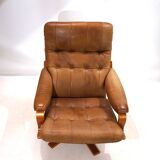 P. Schultz & Co. Denmark leather armchair, 1960