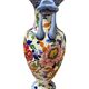 Vase en Gien, décor pivoine