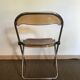 Chaises pliantes vintage plexiglas fumé