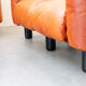 Canapés et poufs en cuir prange par Mario Marenco pour Arflex, 1970