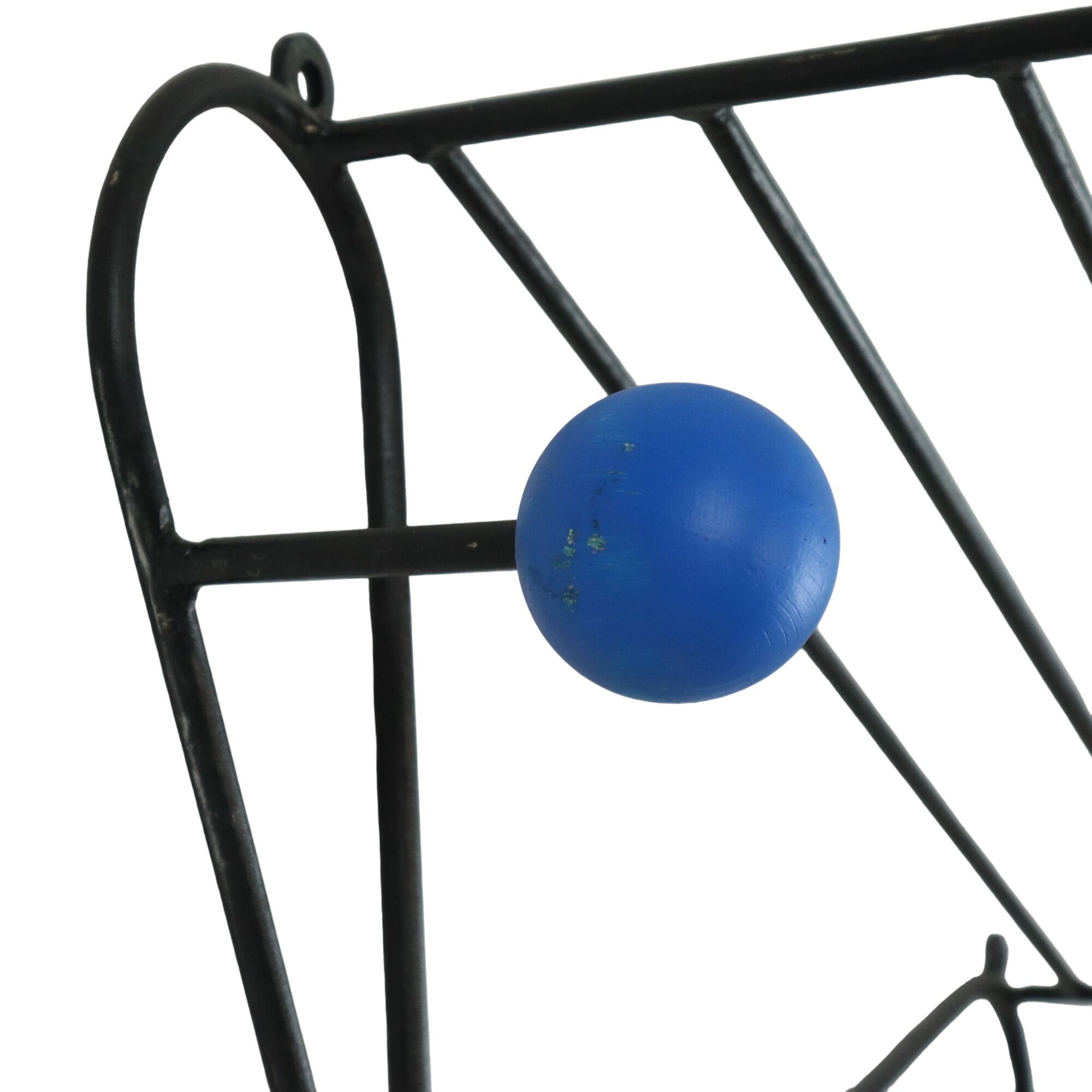 Coat rack design metal colored balls 70cm