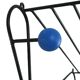 Coat rack design metal colored balls 70cm