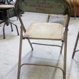 Pair of folding chair / industrial