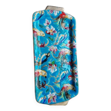 Plat à gâteaux émaux de Longwy – décor aux oiseaux – 40 x 19 cm