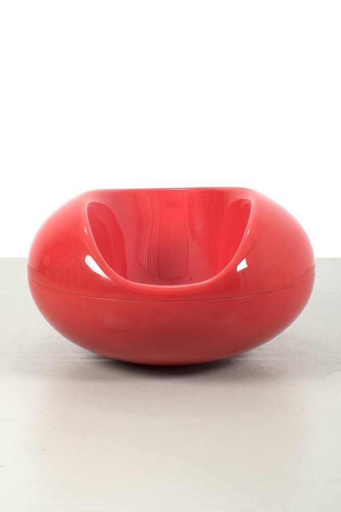 Red Pastil Lounge Chair by Eero Aarnio