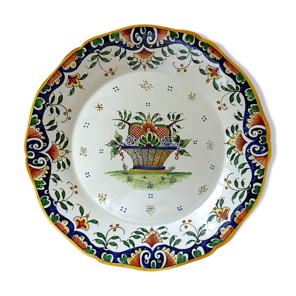 Faience de rouen d'occasion - Décoration