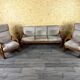 1960s 1970s Teak Sofa & 2 Easy Chairs by Holstebro Møbelfabrik A/S