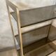 Glass and brass shelf