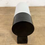 Industrial Brown Bakelite Wall Light with Milk Glass, 1960s