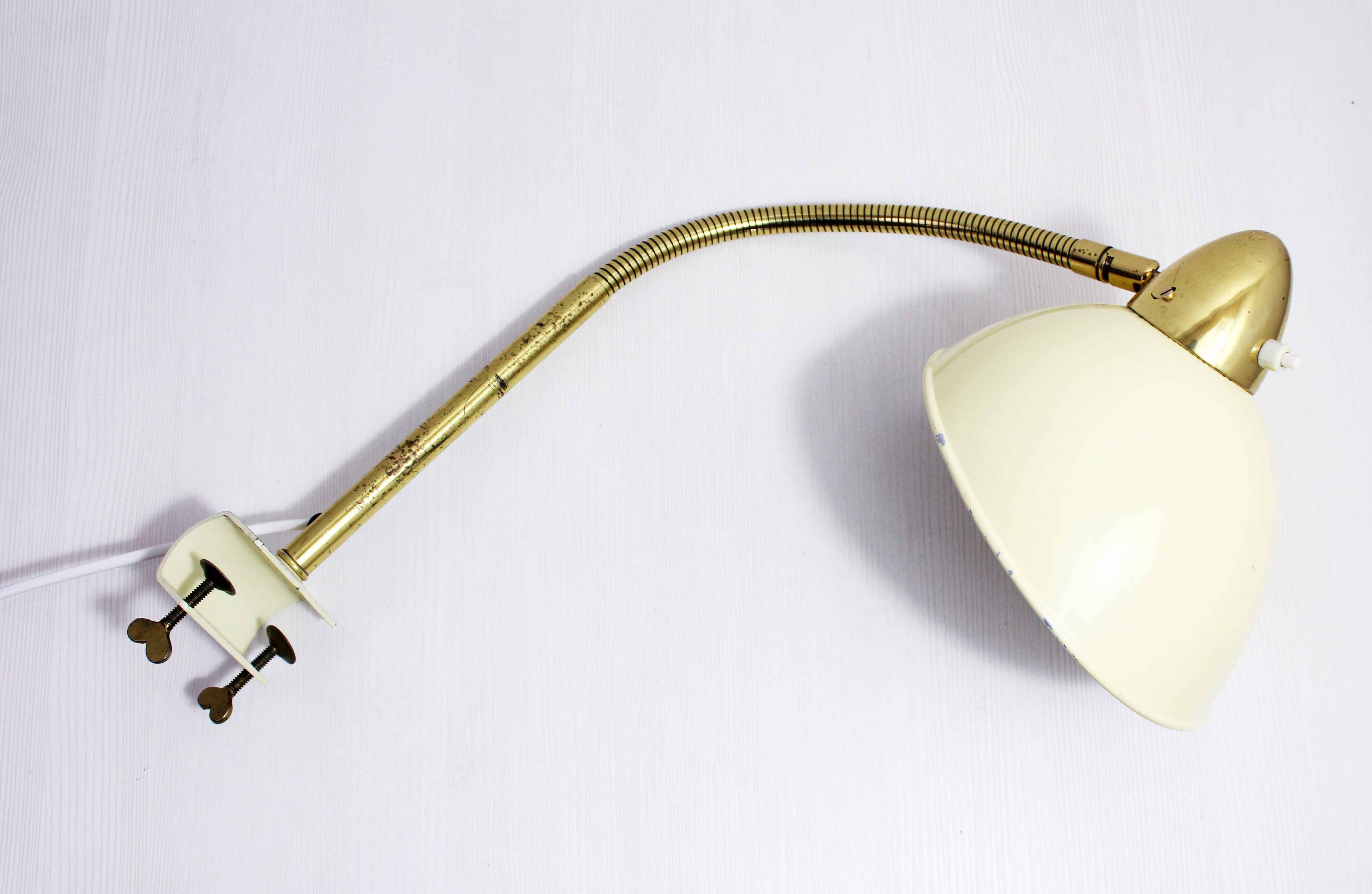 1950s vice workshop lamp
