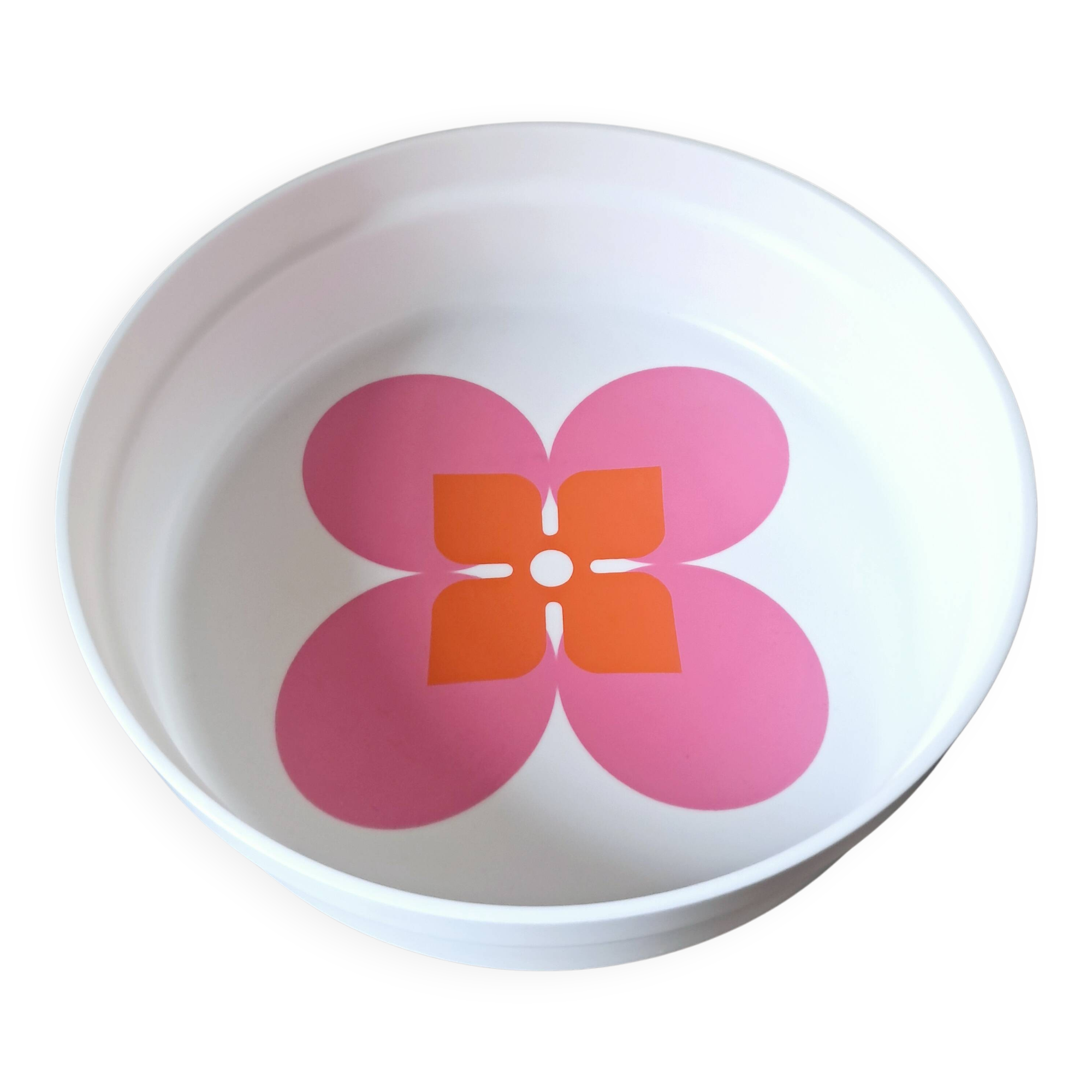 Large white Guzzini/Ornella Noorda tray. 70s