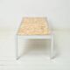 Stone and chrome coffee table, 1970-1980