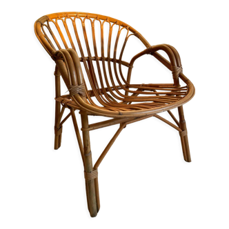 Rattan armchair