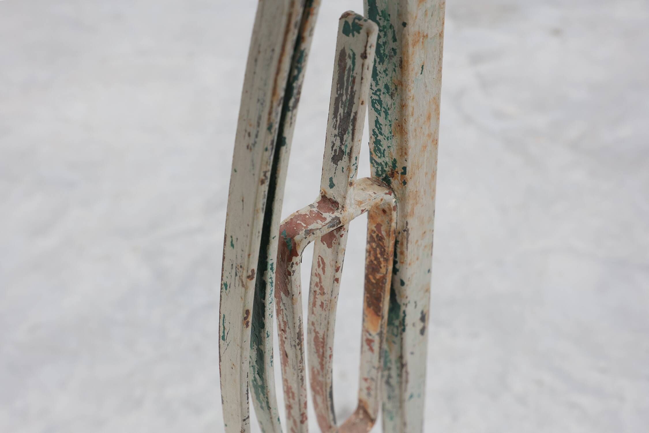 Art Deco Wrought Iron Plant Stand with Heron and Bulrushes, France, Circa 1