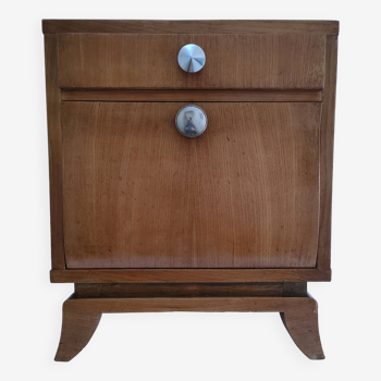 60s designer wooden bedside table