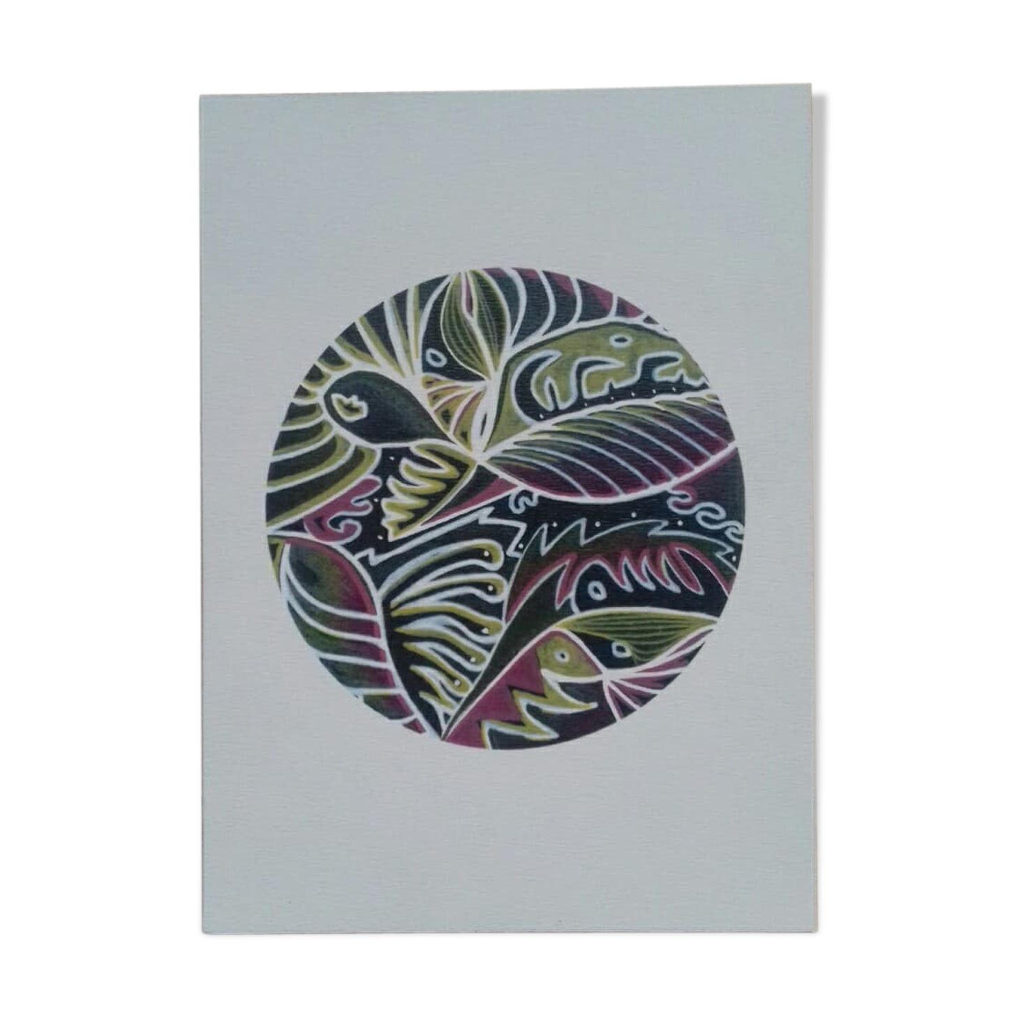 "tribal pink" illustration