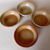 4 Montgolfier stoneware calotte plates