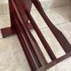Art Deco magazine rack in mahogany color from the 60s
