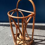 Vintage rattan bamboo umbrella holder