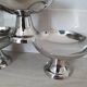 Dessert / ice cream bowls in stainless steel, Guy Degrenne style.