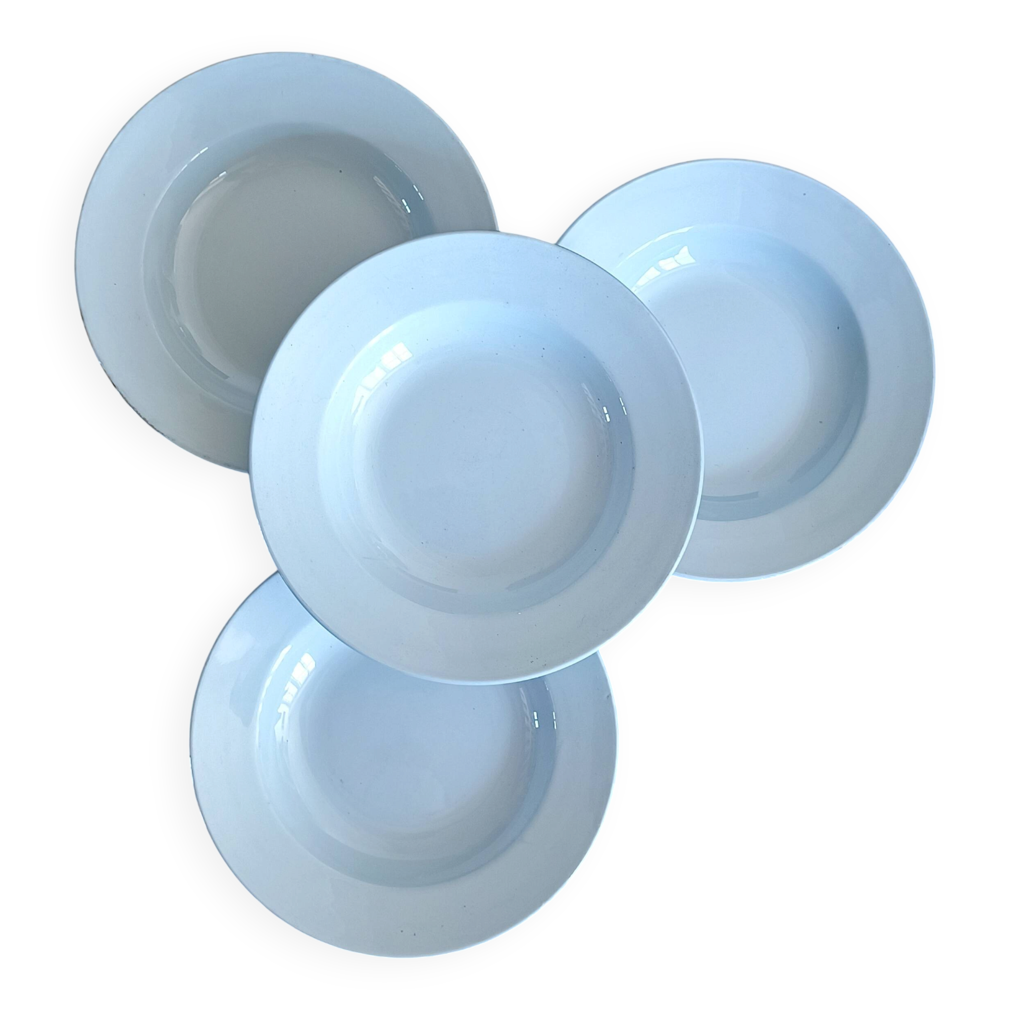 4 deep plates Gien