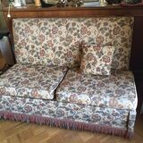 Velvet sofa bed from Genoa and armchairs