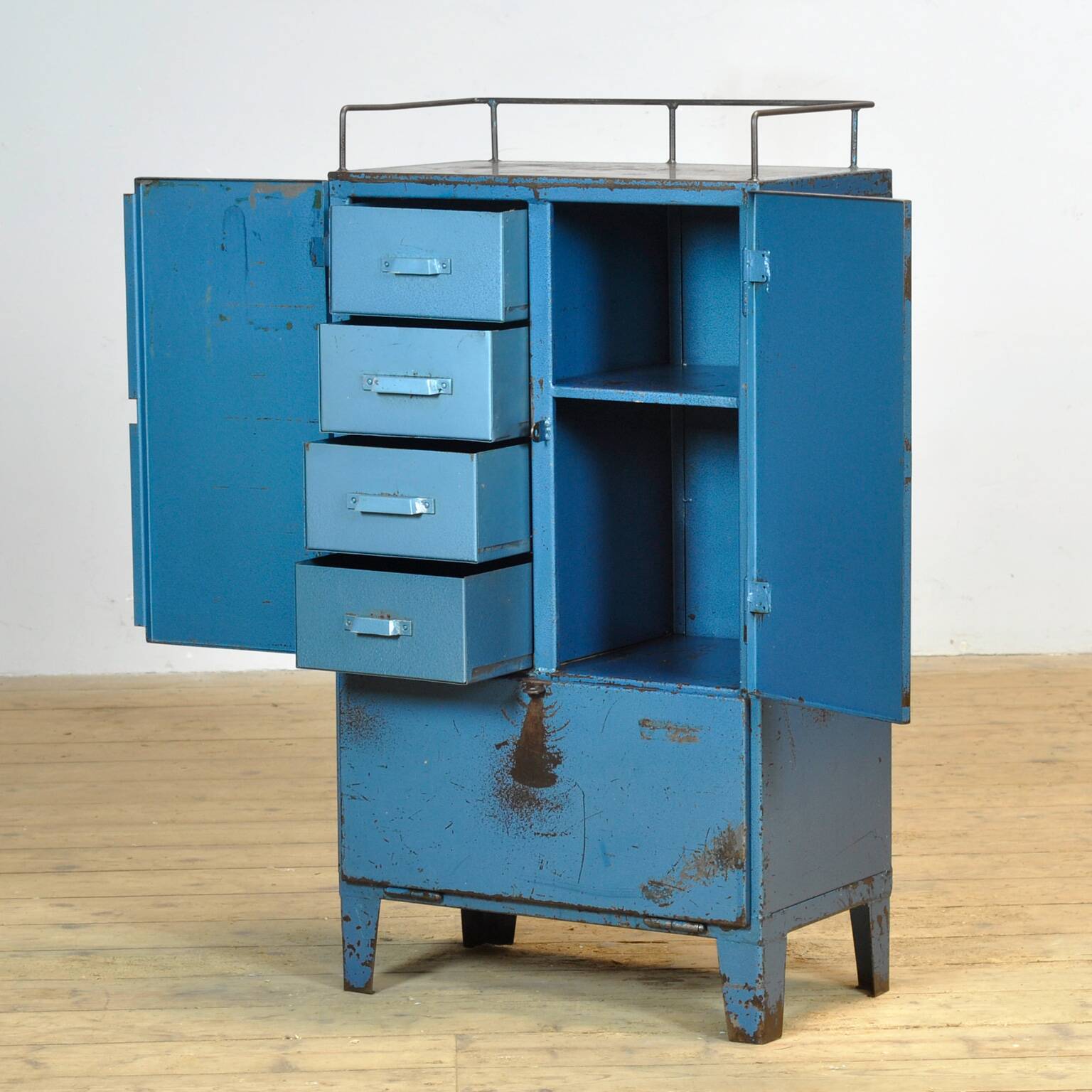 Industrial four-drawer cabinet from the 1970s